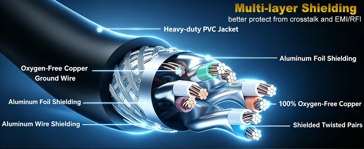 Multi-Layer Shielding Against Crosstalk & EMI/RFI